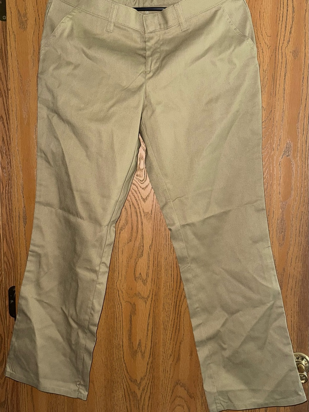 NWT Womens Dickies dress workers pants Khaki Boot Cut Sz 8P Tan G2 8 Petite
